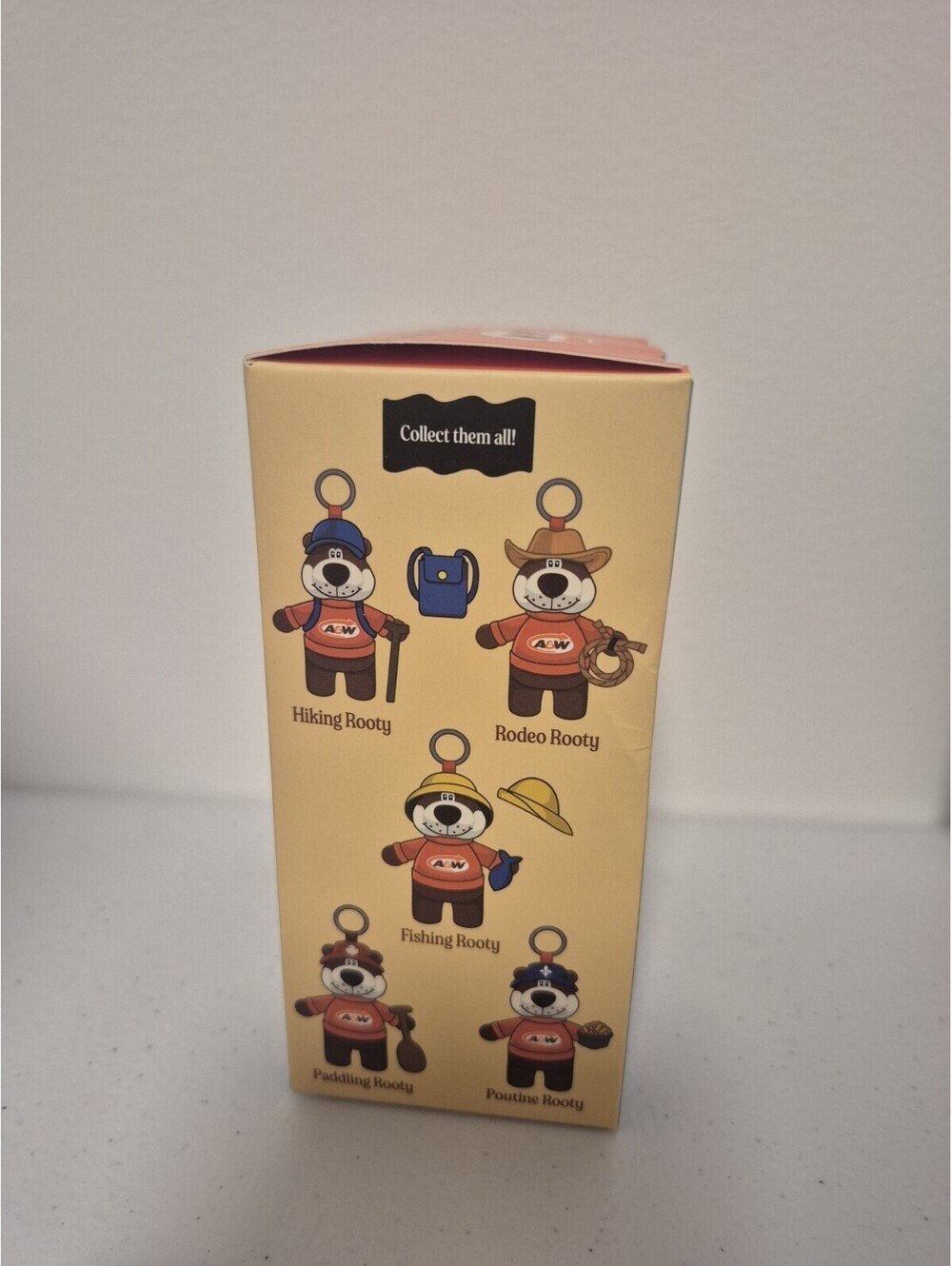 A&W Canadian Rooty Collection 2026 Keychain Plush Bear Rodeo Cowboy NEW In Box - Picture 2 of 3